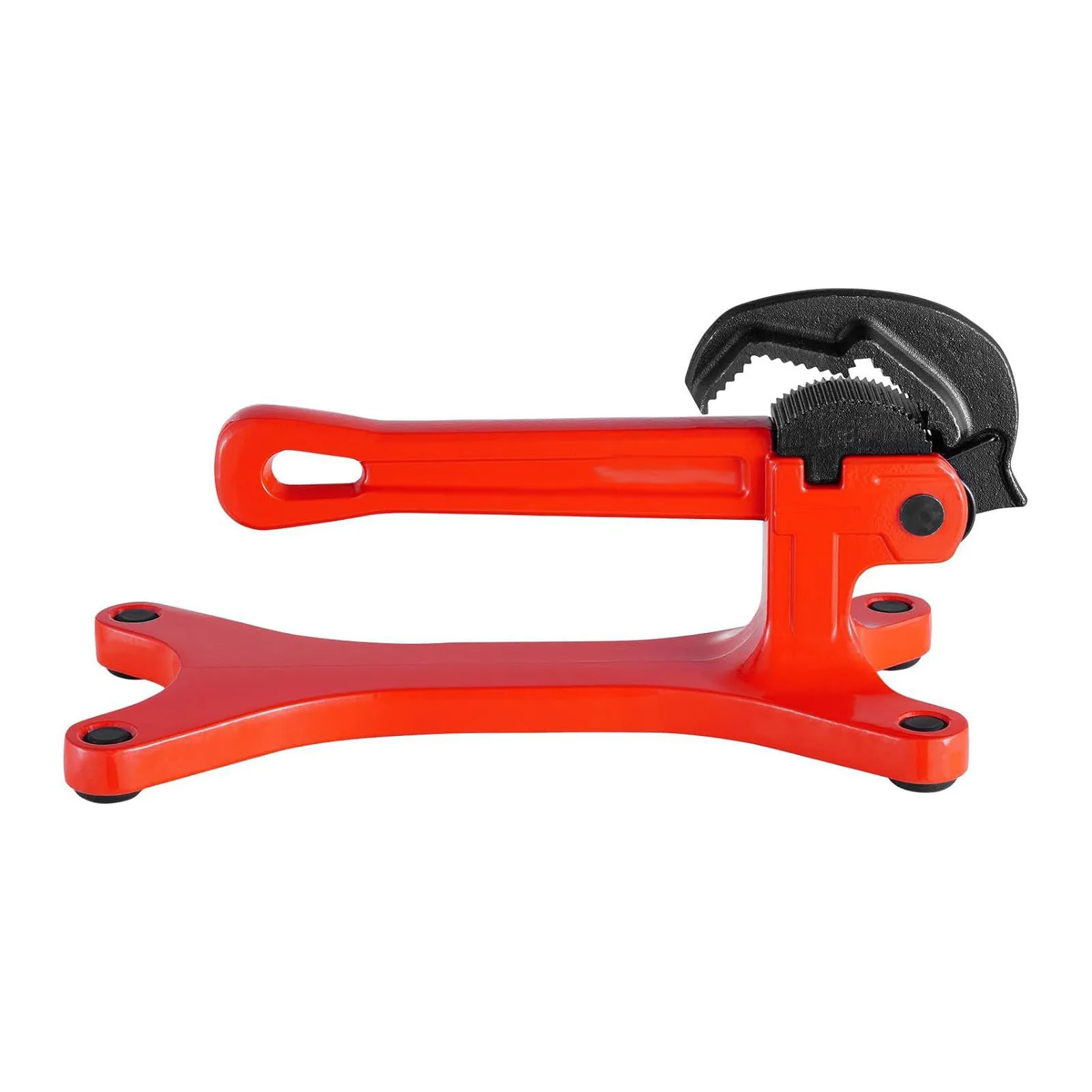 Plumbing Vise Pipe Clamp 1/8in to 1-1/2in Clamping Range Aluminum Alloy Plumbing Vise for Mechanical Maintenance Home Repair