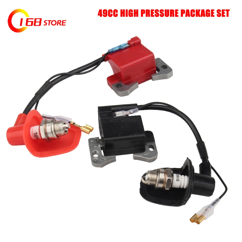 49CC Mini Motorcycle Second Charge Engine Accessories Small Sports Car Off Road High Voltage Package Ignition Coil Spark Plug