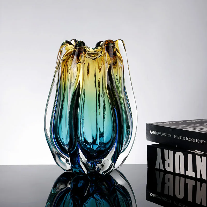 gradual change glazed vase ornament modern living room water raised flowers dried flower arrangement art vase soft decoration