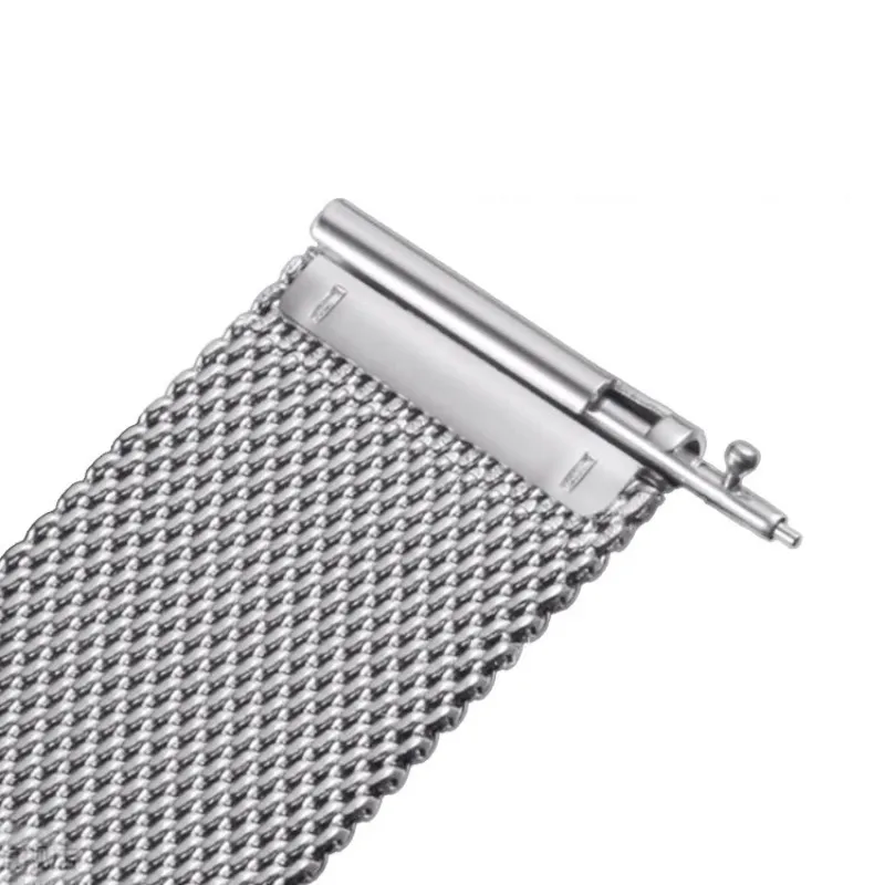 18 20 22 مللي متر الإفراج السريع العالمي ميلانو حزام ساعة اليد الفولاذ المقاوم للصدأ حزام (استيك) ساعة استبدال سوار ساعة الملحقات