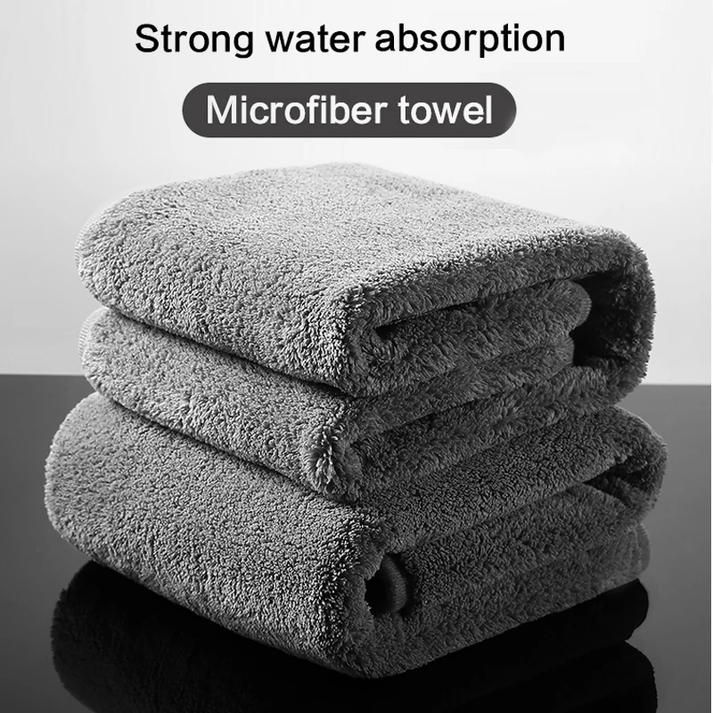 Car Wash Towel High-end Microfiber Auto Wash Towel Car Cleaning Drying Cloth Hemming Car Care Cloth Detailing Car Wash Towel