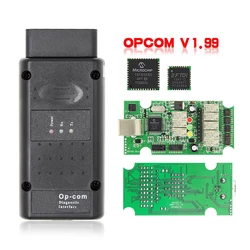 Newest For Opel 2021 OPCOM 1.99 OP-COM CAN BUS OBD2 Scanner OP COM V1.99 PIC18F45K80 Firmware 1.99 Professional Diagnostic Tool