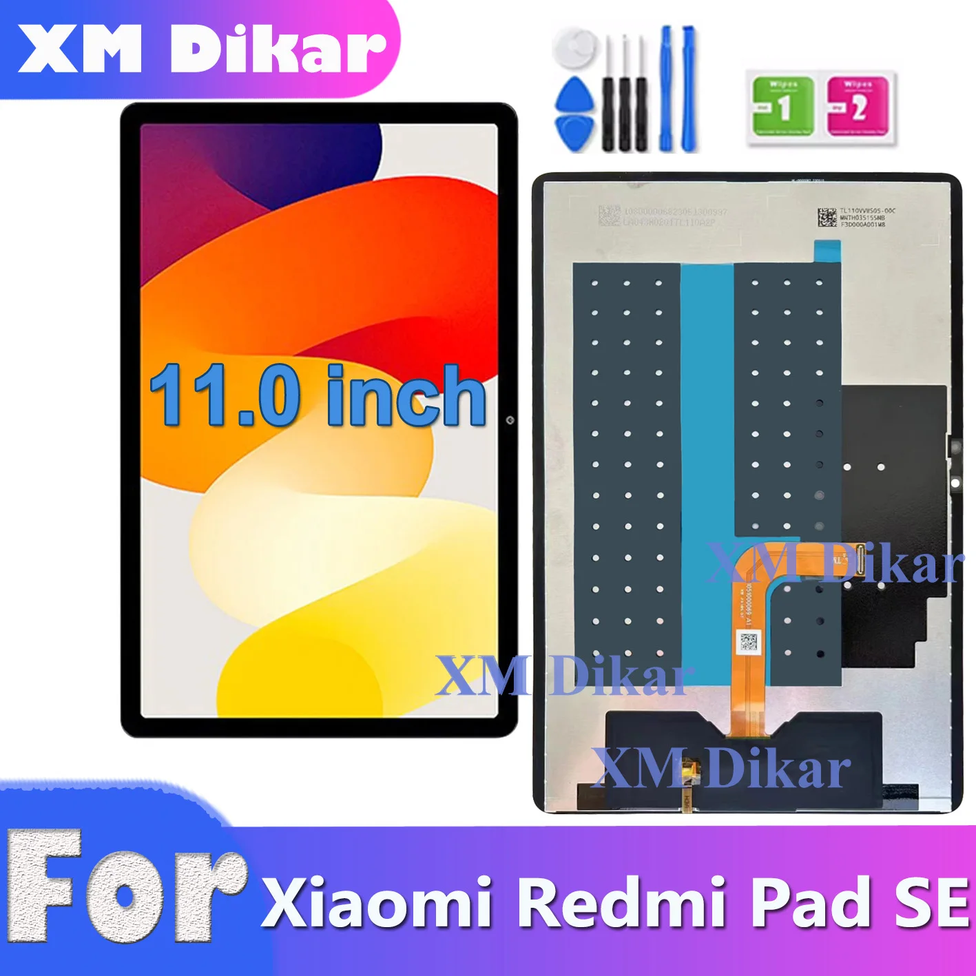 For Redmi Pad SE 23073RPBFC 23073RPBFL 23073RPBFG For Redmi Pad 2nd Gen Tablet Display LCD Touch Screen Digitizer Repair Part