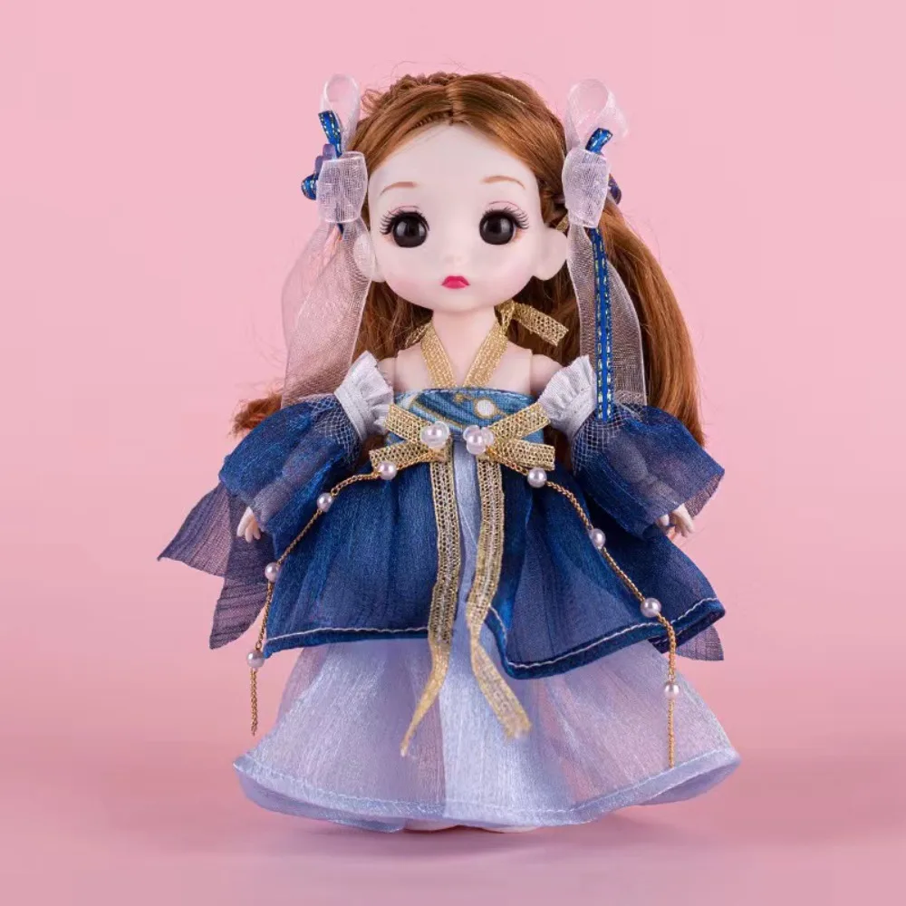 Multiple Colors Ancient Dress Bjd Doll Hanfu Princess Chinese Costume 17cm Ancient Girl Doll Plastic Little Princess