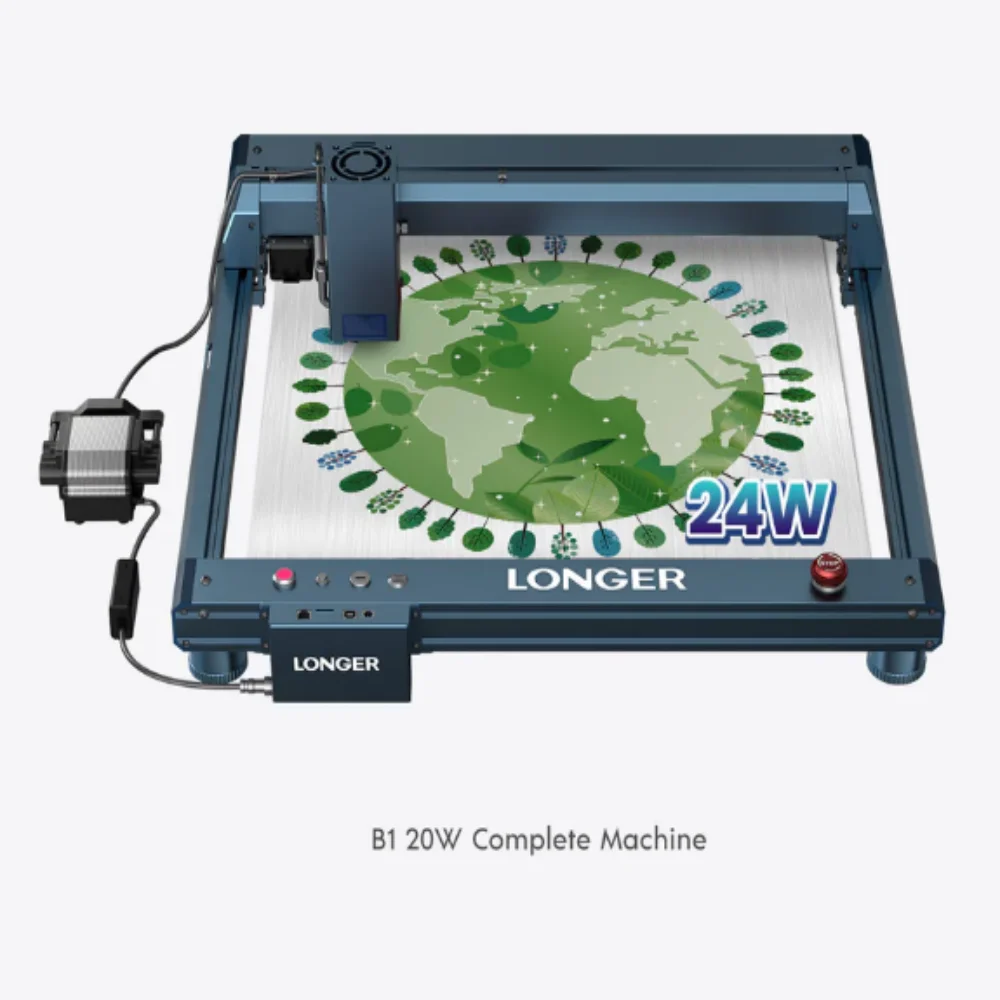 LANGERE Laser B1 20W Graveur Snijmachine Auto Air-ondersteuning Wifi Controle 450x440mm Hoge Snelheid Graveren Diode Laser Technologie