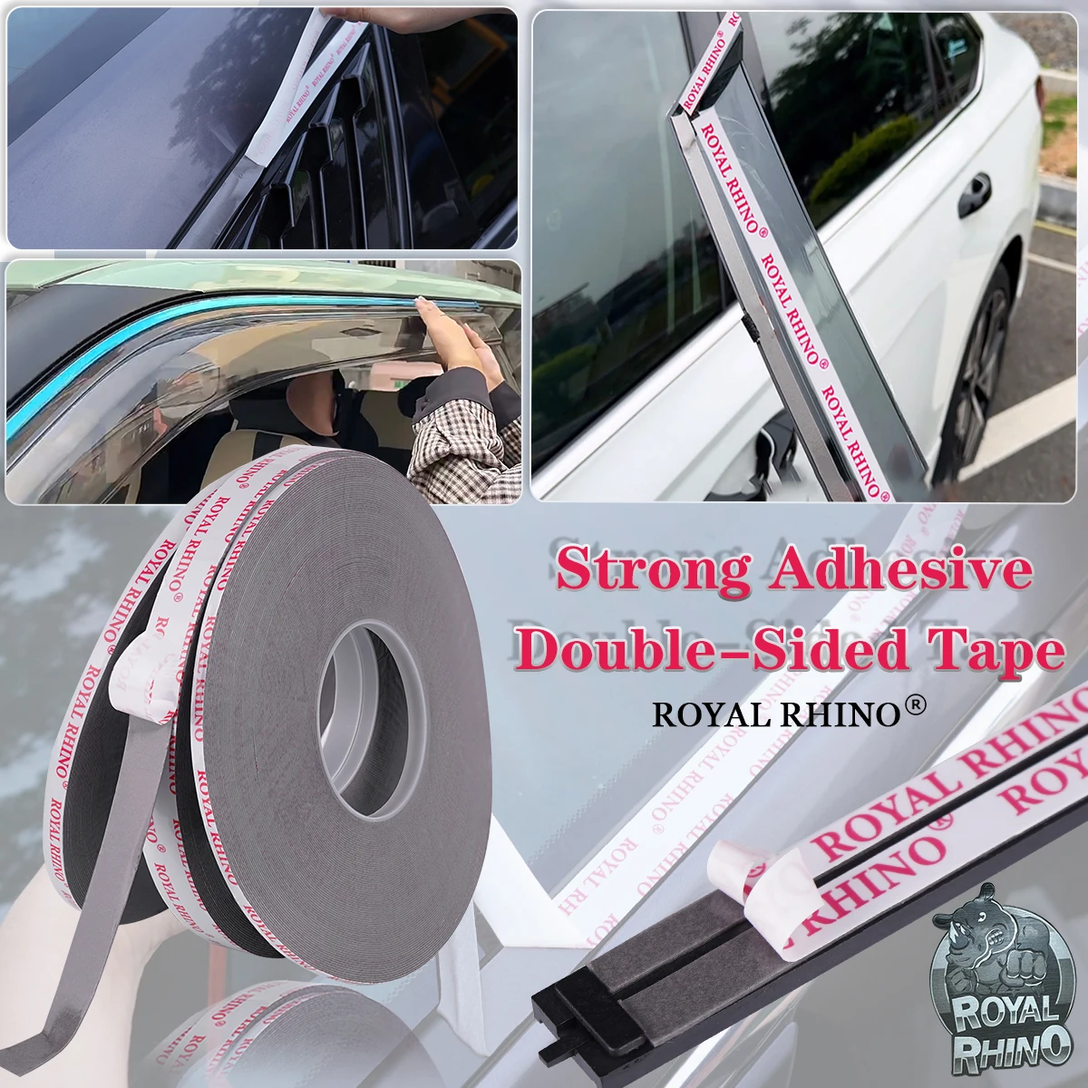 33M High Viscosity Double Sided Foam Adhesive Tape Waterproof Traceless Installation Bond Fixation Car/Home Decoration Tape