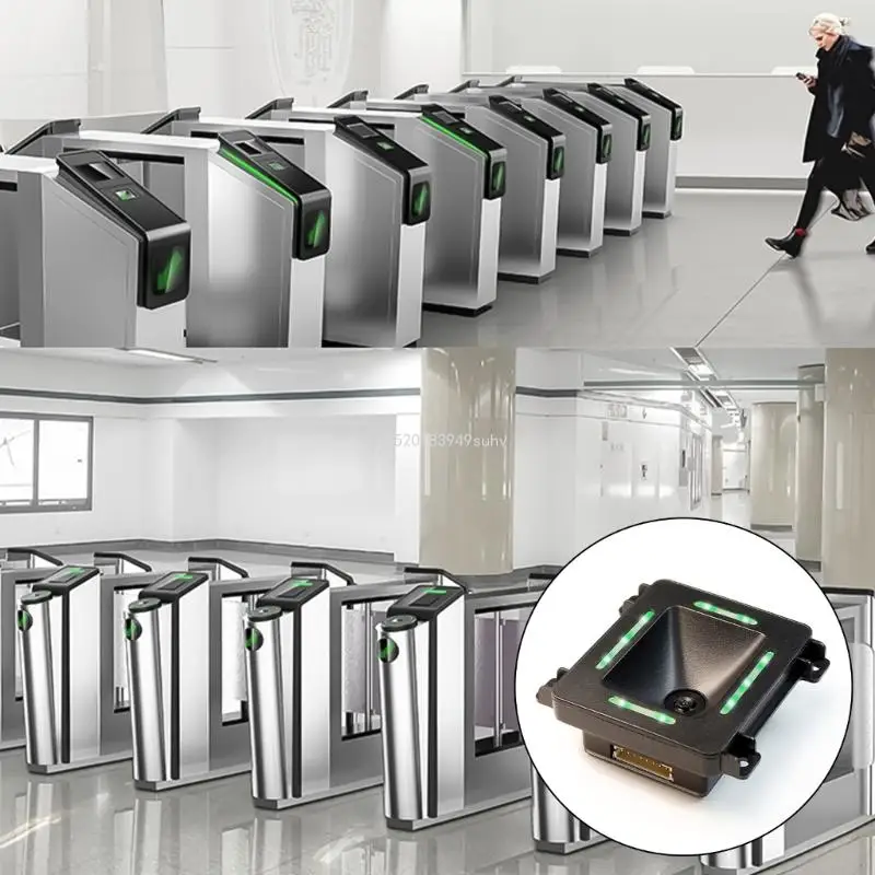 เครื่องอ่านบาร์โค้ดแบบฝัง2D 1D โมดูลการสแกนบาร์โค้ดโมดูล QR สำหรับการควบคุมการเข้าถึง