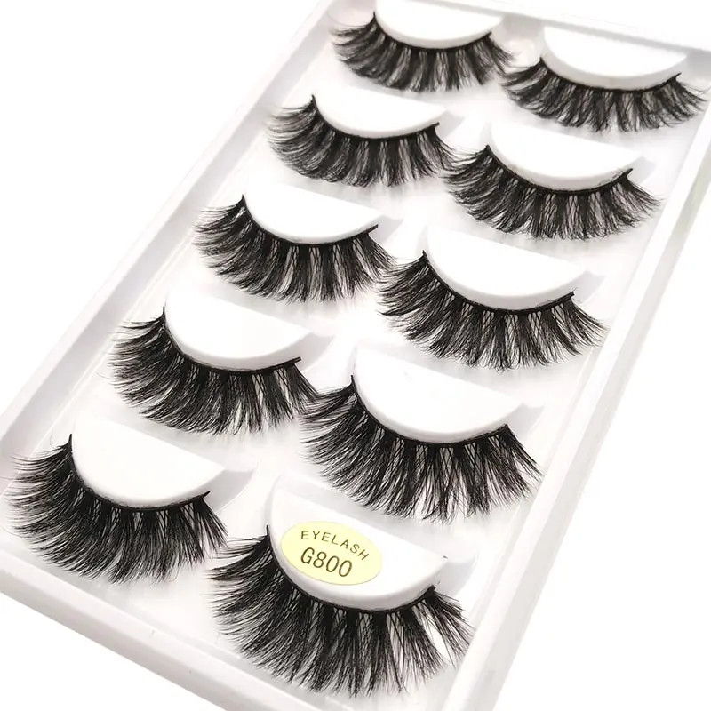 Flash girl The most popular G8 00series 10 Styles 3D faux mink lashes Thick  slender eyelashes private label packaging