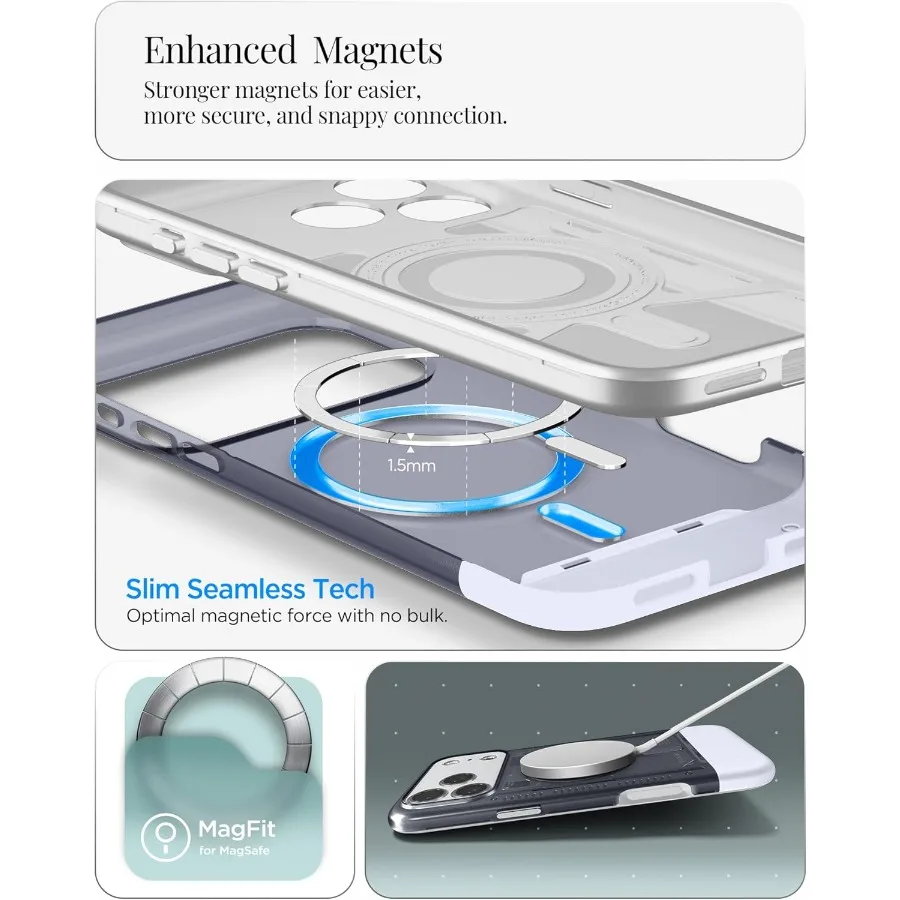 Per iPhone 17 Pro Custodia Classic C1 MagFit con controllo fotocamera coperto in TPU e compatibilità MagSafe