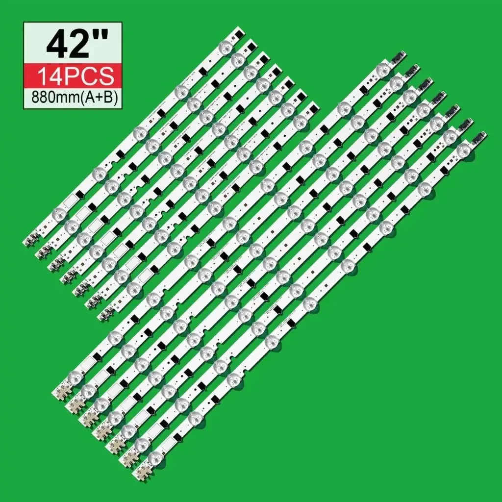 Striscia di Retroilluminazione A LED 42 pollici 14 LED Per UE42F5000 UE42F5000AK UE42F5300 UE42F5500 UE42F5700 UE42F5030 BN96-25306A BN96-25307A