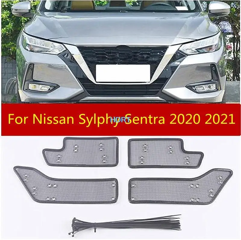 

4 шт., сетка для защиты от насекомых, для Nissan Sylphy Sentra 2020 2021