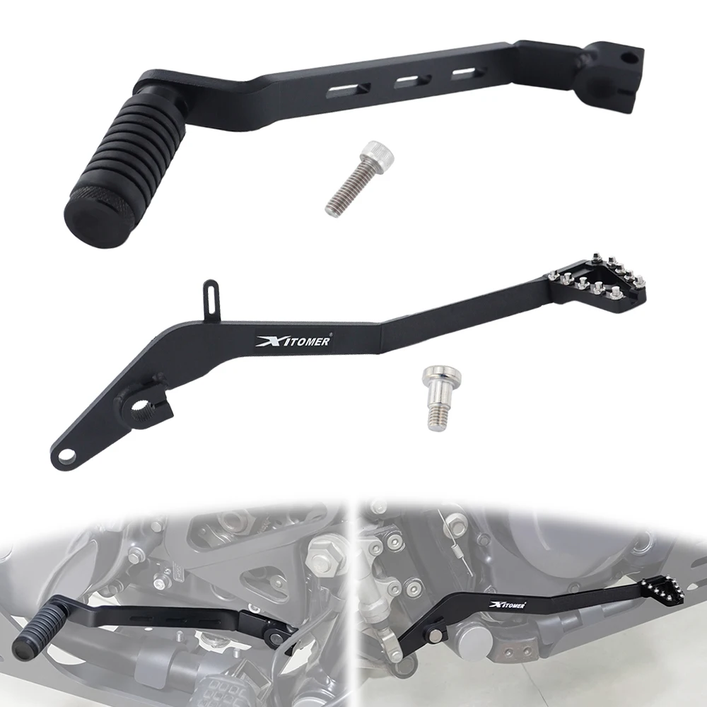For Kawasaki KLR650 KLR 650 1987-2015 2016 2017 2018 Motorcycle Rear Foot Brake Pedal Lever Folding Gear Shifter Shift Lever