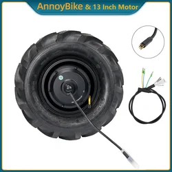 13 inch wheel hub motor 24V250W36V350W48V500W high torque electric unicycle motor UTV motor matching sprocket off-road tire