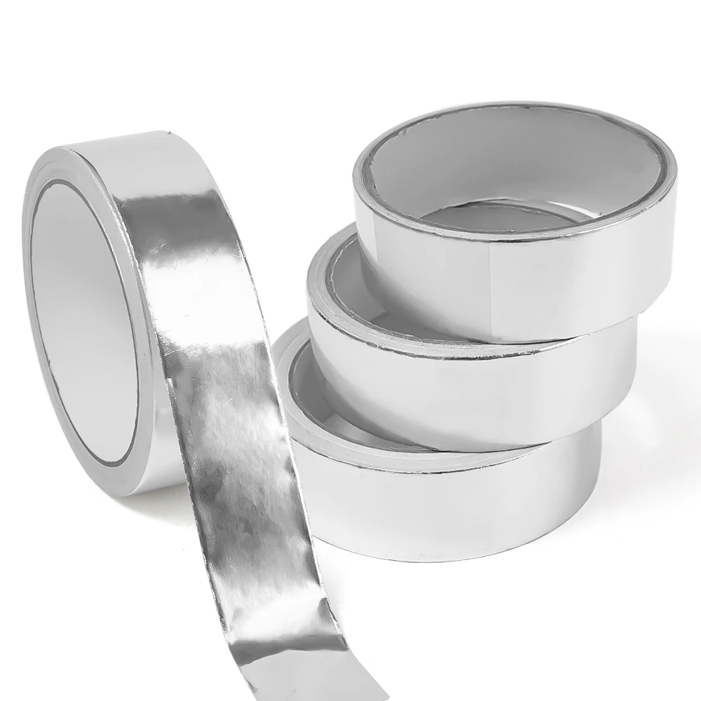 Cinta de aluminio aislante de calor para sellado de tubo de escape de humo, Caldero de cocina a prueba de fugas, cinta resistente a altas temperaturas