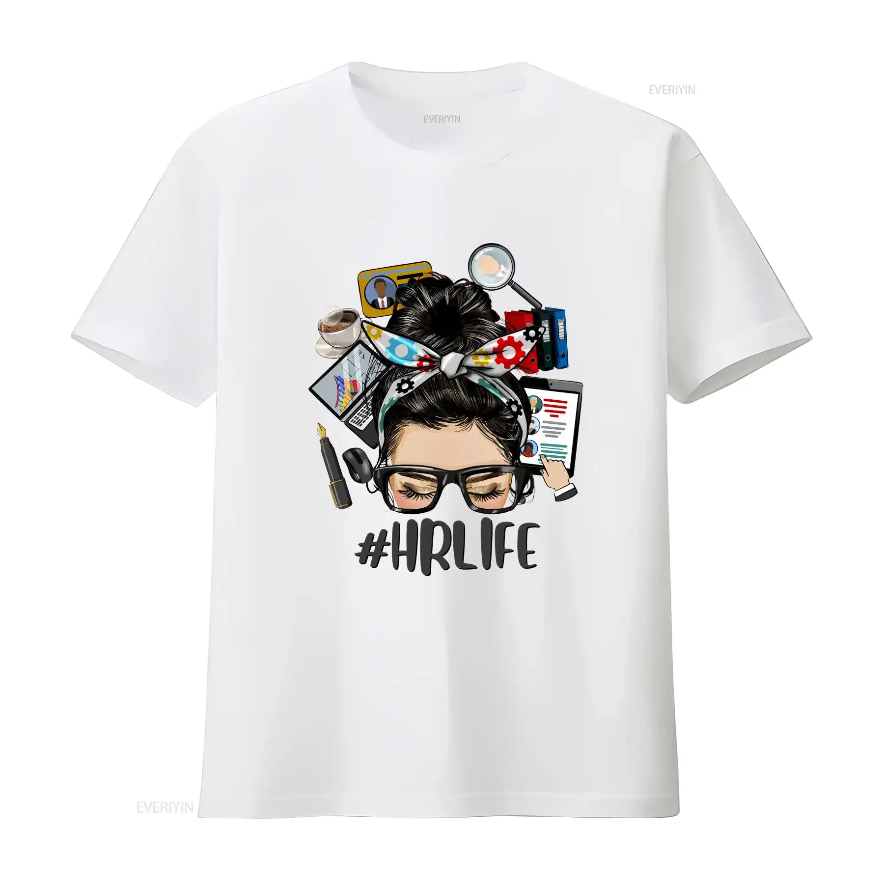 Human Resources T Shirt HR Manager Life Facilities Payroll vintage Washed graphic homme Unisex streetwear Soft Stretched Casual