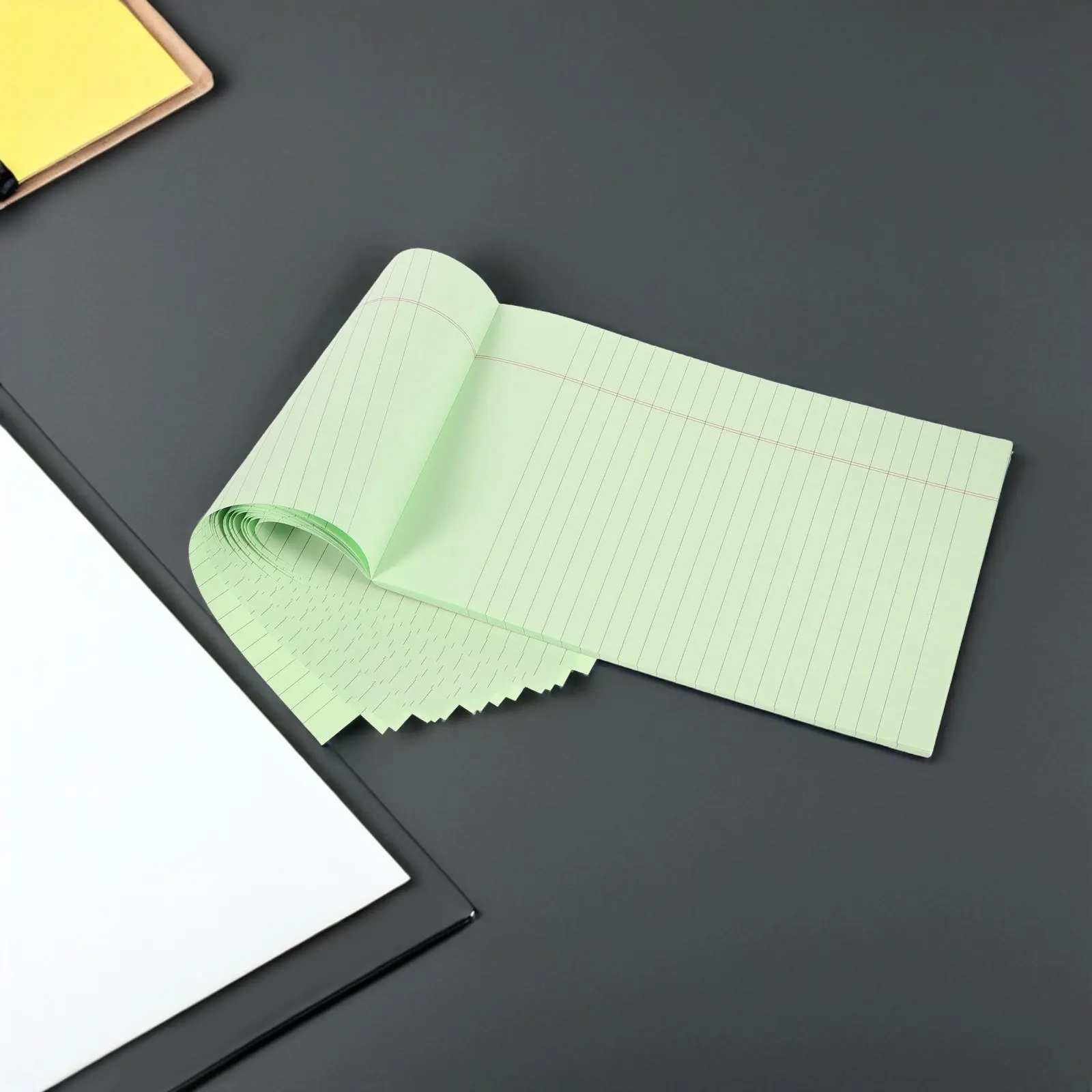 4Pcs American Style Tear-Off Notepad Small Lined Writing Pad with Ample Top Space and Organized Vertical Lines for Daily