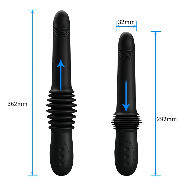 Telescopic Dildo Vibrator For Women Powerful Wand G Spot Massager Anal Plug Vagina Masturbator Clitoris Stimulator Toy For Adult