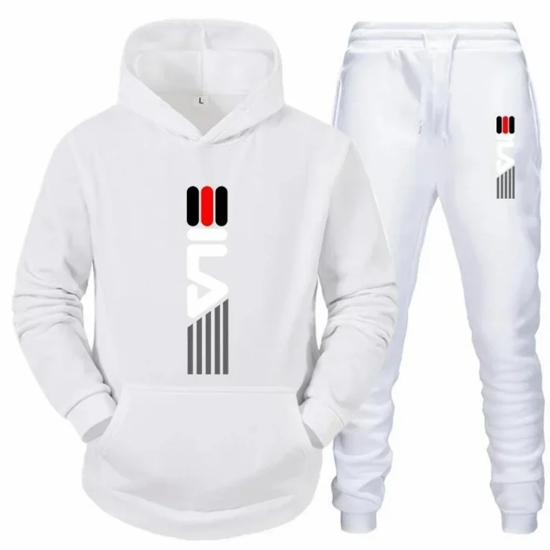 Men's Hooded Fashionable Sportsweargym Sportswear Set Running Winter Clothingnew Styles