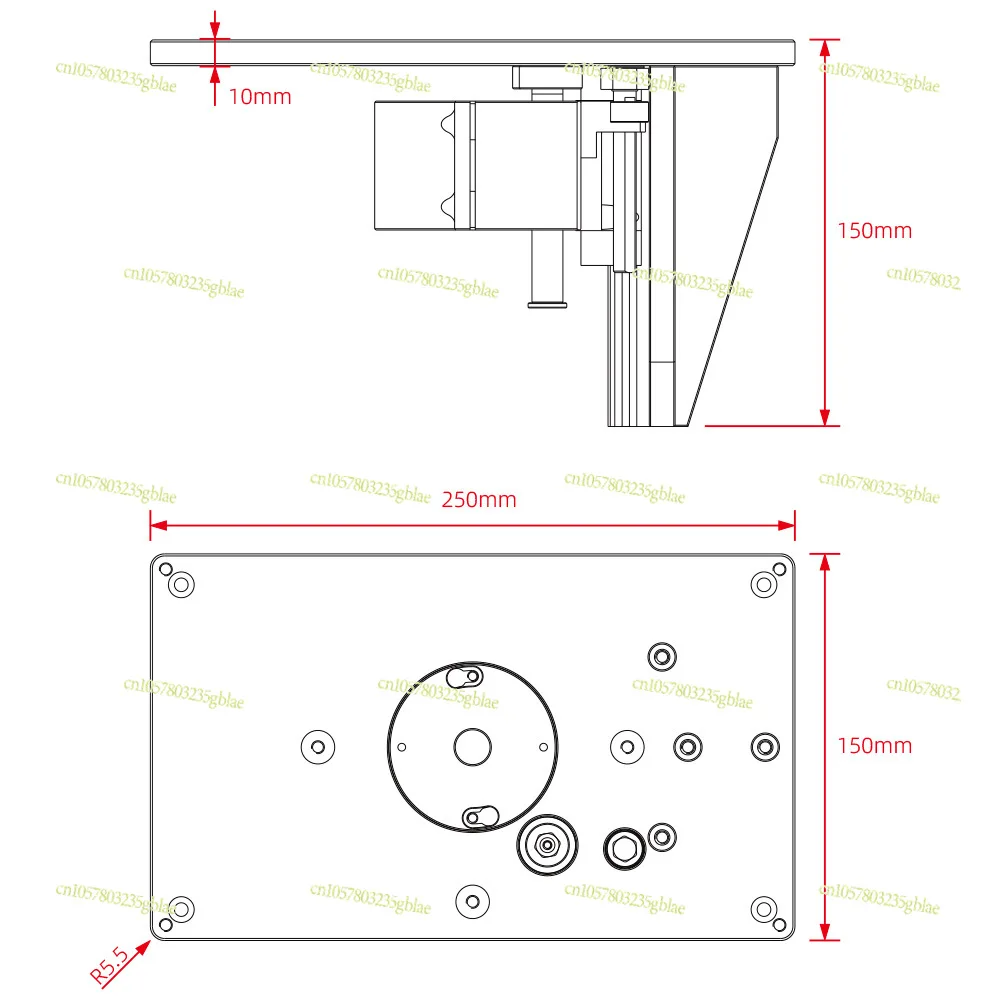 Trimmer Flip-flop Lift Table Woodworking Fine-tuning Lift Milling Cutter Chamfering Table Engraving Slotting