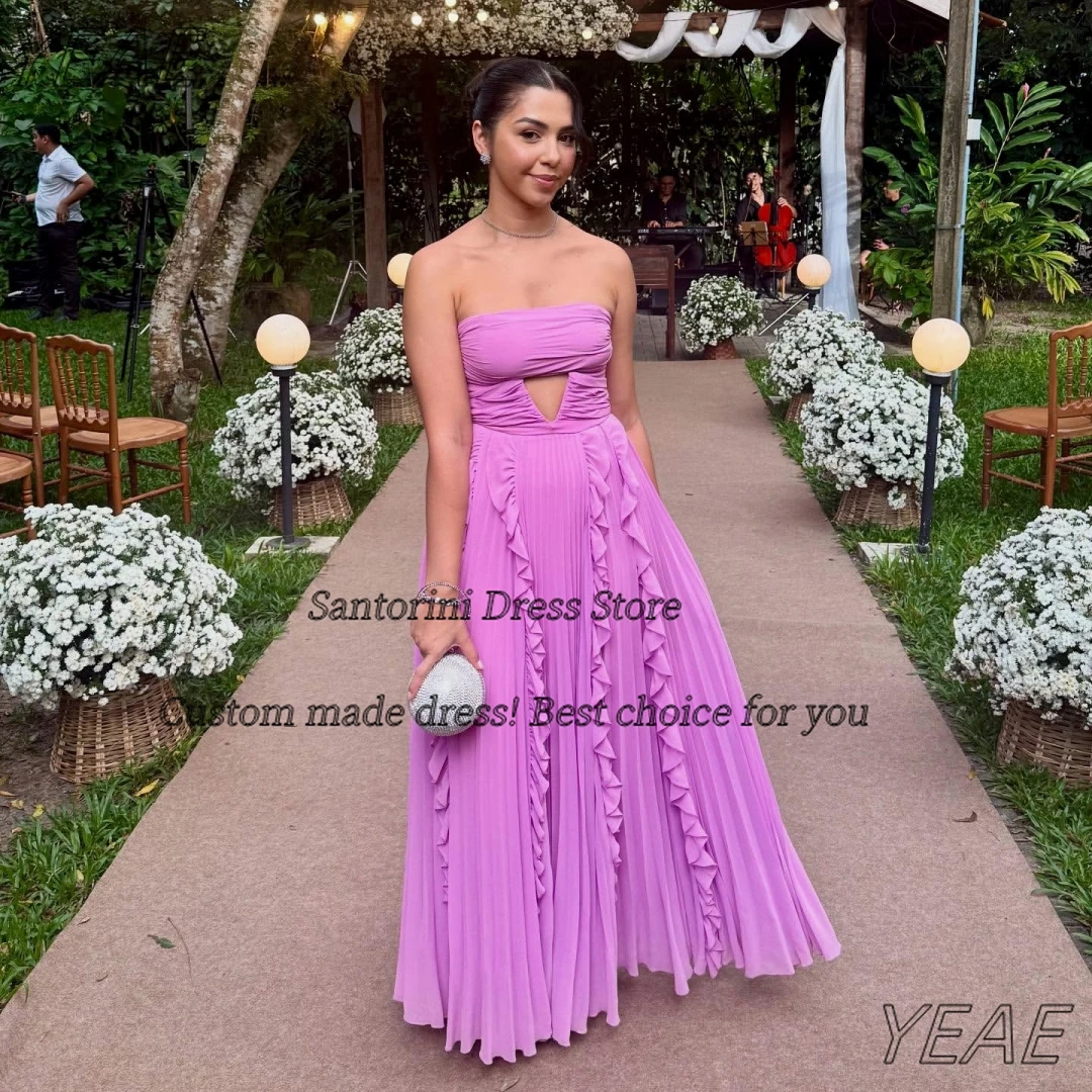 

Санторини Robe Des Soiree платья для выпускного вечера без бретелек сексуальные платья с открытой спиной Des Noches длинное вечернее платье со рюшами по индивидуальному заказу