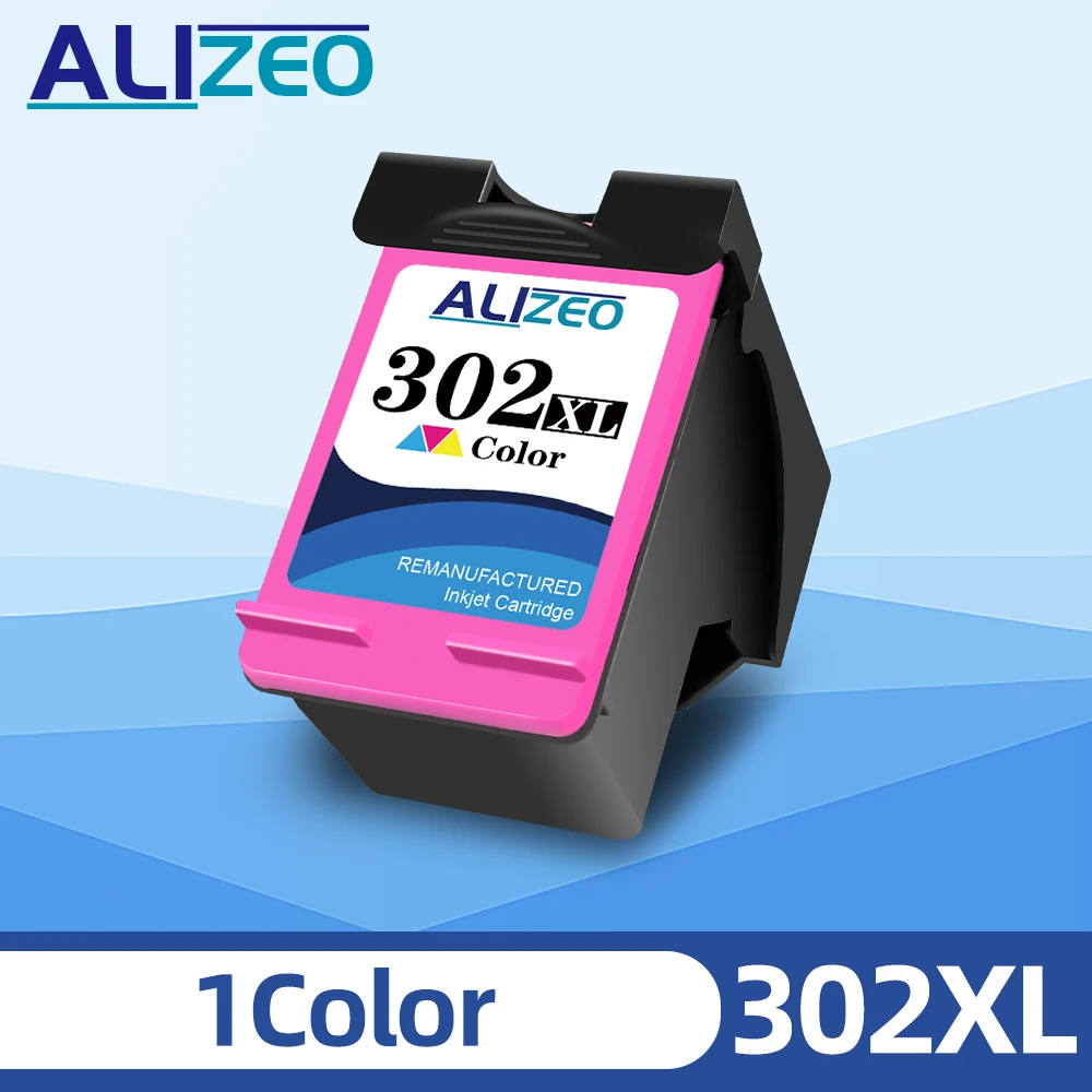 ALIZEO 302XL Patrone für HP 302 HP302 Tintenpatrone Deskjet 1110 2130 ENVY 4520 Officejet 4650 Deskjet 3630 5230 5255 Drucker 4