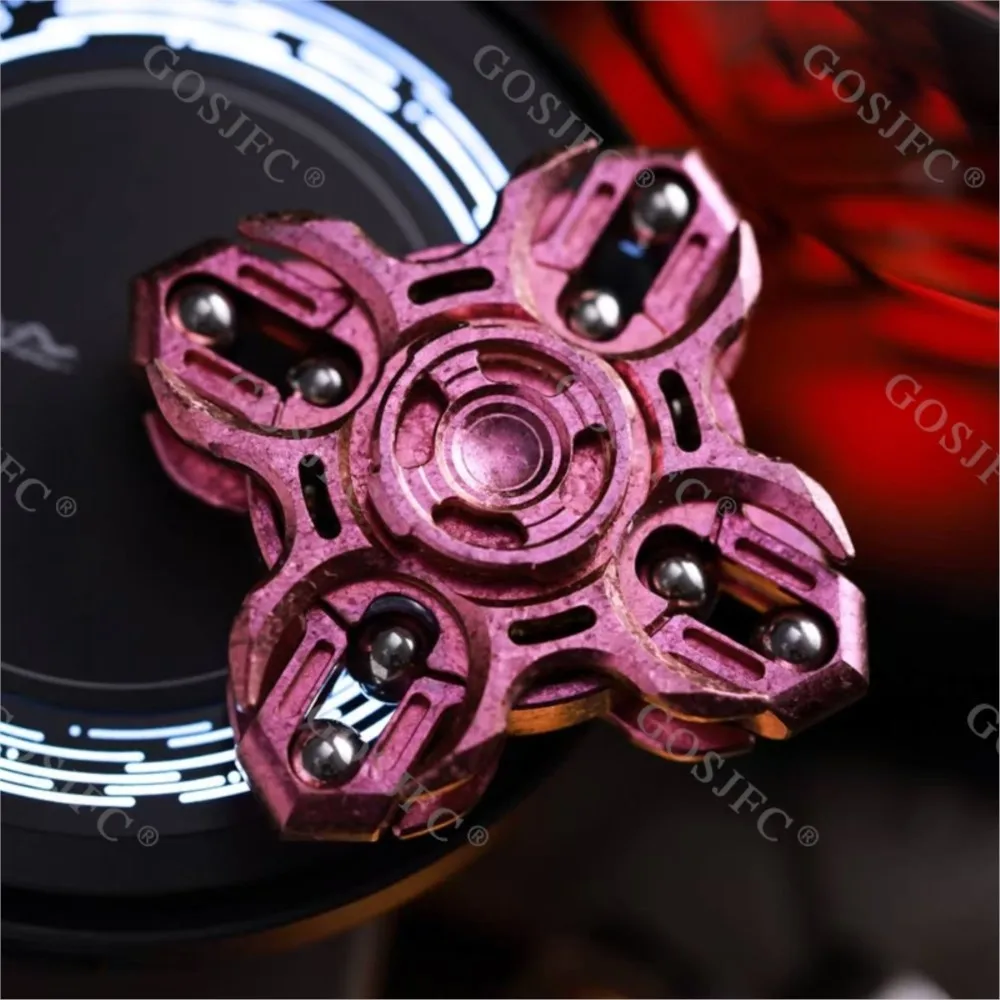 MOT diapasón dedo Spinner cristal de hielo Zirconio Fidget Spinner alivio del estrés juguete escritorio Juguetes