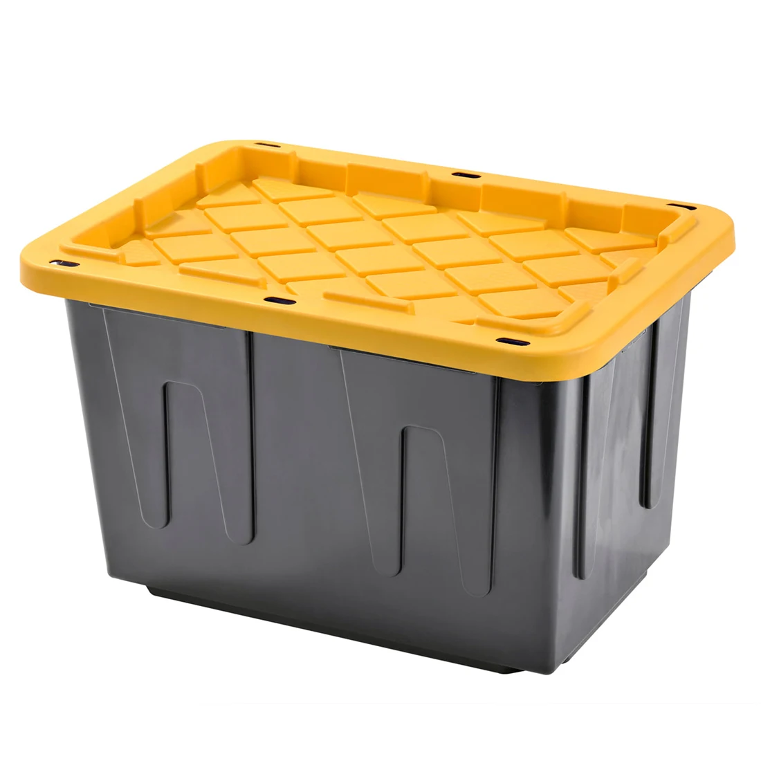 Storage Totes 23 Gal Plastic Storage Container Bin with Secure Lid and Latching Buckles Durable Stackable Nestable