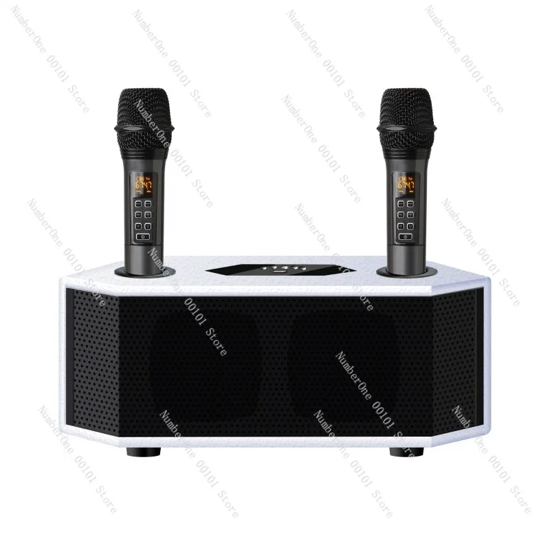 

Portable Karaoke Machine with Wireless Mic, Bluetooth Speaker for Outdoor Home KTV, All-in-One Entertainment System