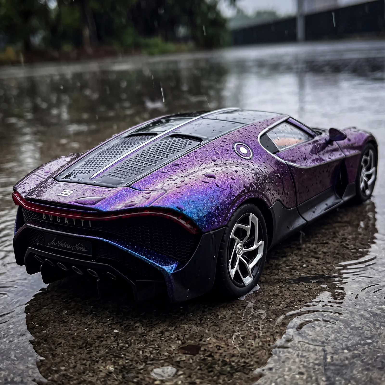 

1:24 La Voiture Noire Hypercar Alloy Metal Diecast Model Car Home Decoration & Computer Desktop Ornament Holiday Present