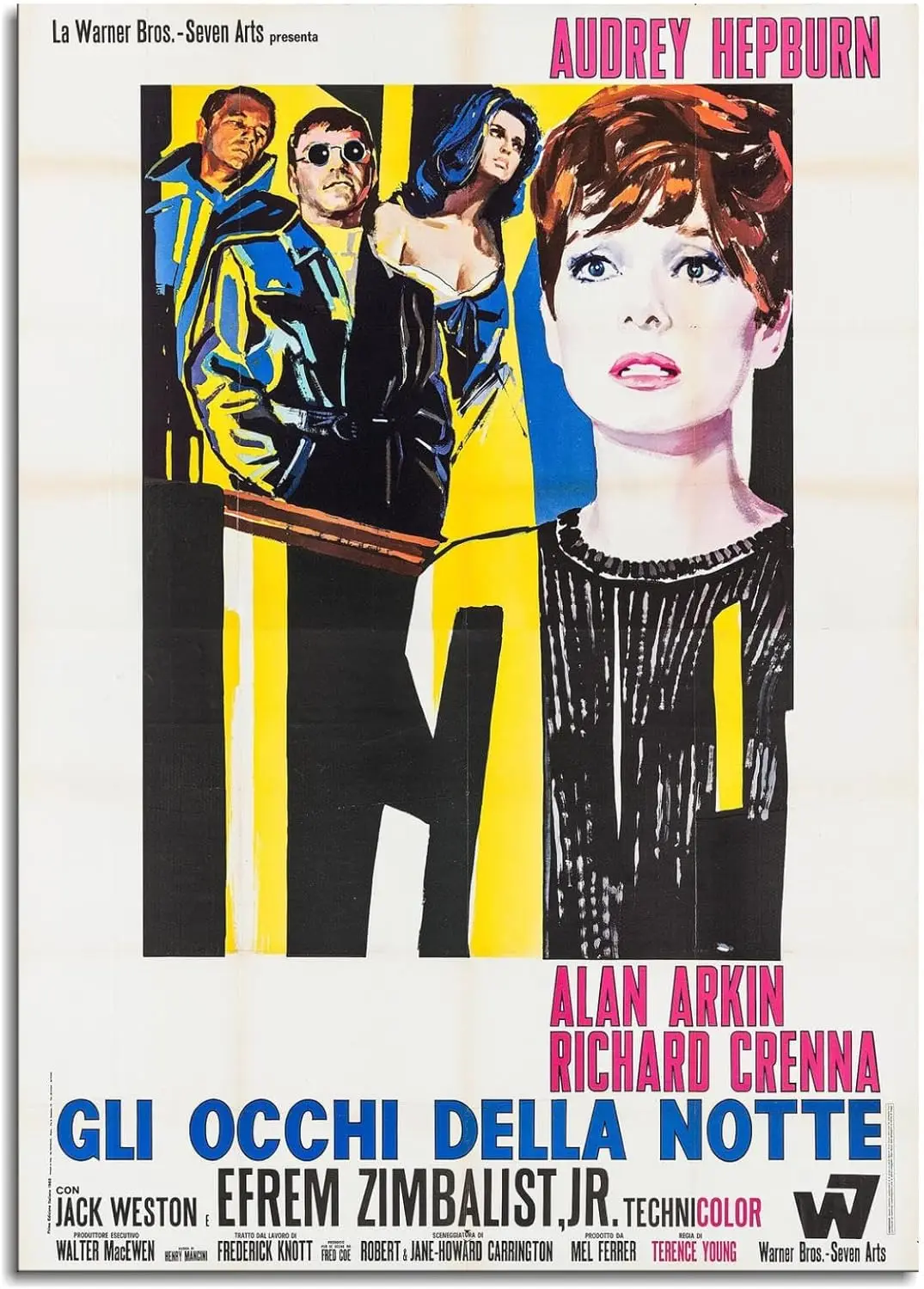 Wait Until Dark Poster Canvas Prints Retro Film Poster poster Classic Film Poster Posters Wall Art For Home Office Living Room D