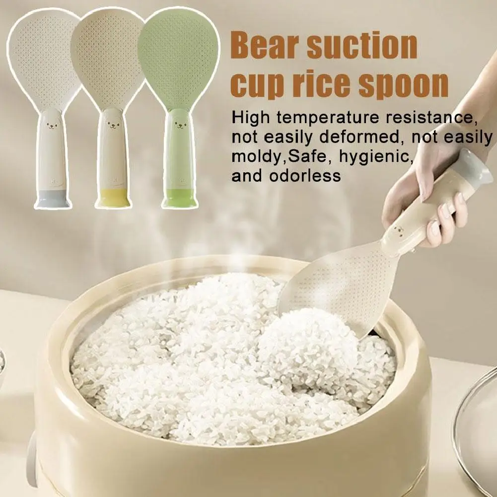 Non Stick Rice Spoon Standing Plastic Rice Cooking Cooker Kitchen practical Shovel Convenient Utensil Tableware Cooking Spa E1J5