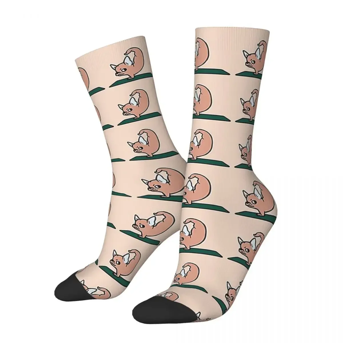 Chihuahua Yoga Socks Harajuku Sweat Absorbing Stockings All Season Long Socks Accessories for Man's Woman's Christmas Gifts