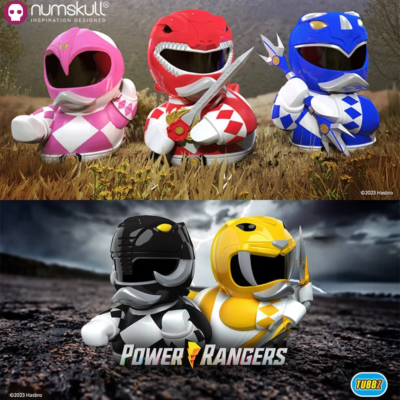 Original Numskull TUBBZ Power Rangers Cosplay  Character Collection Duck Collectible Ornaments Desktop Bathtub Toy Kid Gift