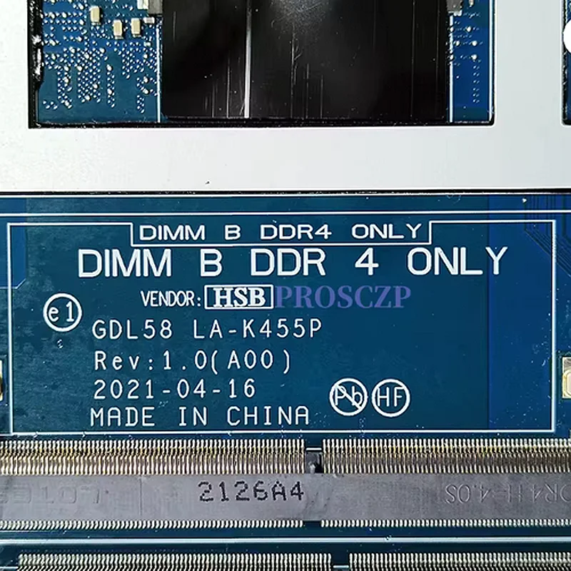 GDL58 LA-K455P لـ DELL G15 5511 اللوحة الرئيسية للكمبيوتر المحمول LA-K455P مع i5 i7-11th Gen CPU RTX3050-V4G GPU اللوحة الأم للكمبيوتر المحمول 100% اختبار