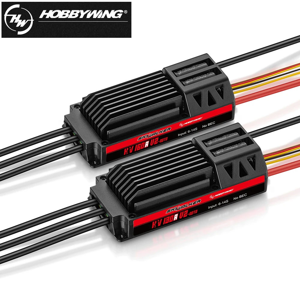 Hobbywing Skywalker 130A/160A HV 6-14S 32-Bit OPTO V2 Brushless-Geschwindigkeitsregler ESC – Detail 4
