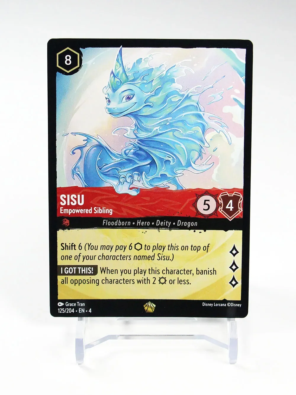 로르카나 프록시 TCG 게임 카드, 영어 NoneFoil 하이 퀄리티, ursula 디아블로 플린 라이더, mulan sisu yen sid, 4 장