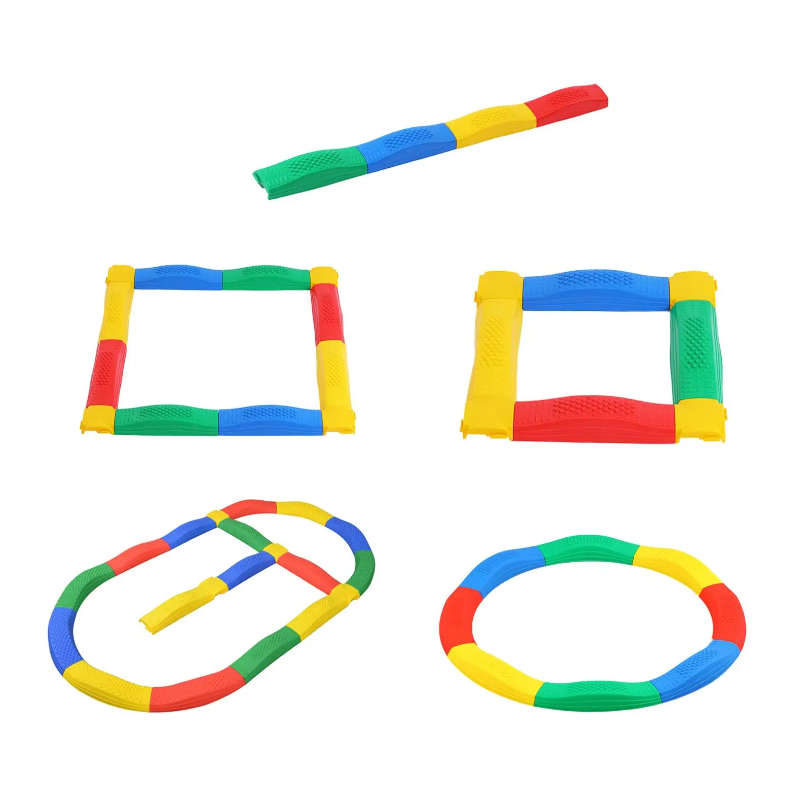 Rainbow Obstacle Course for Learning Toy Training Toy Indoor Outdoor Game