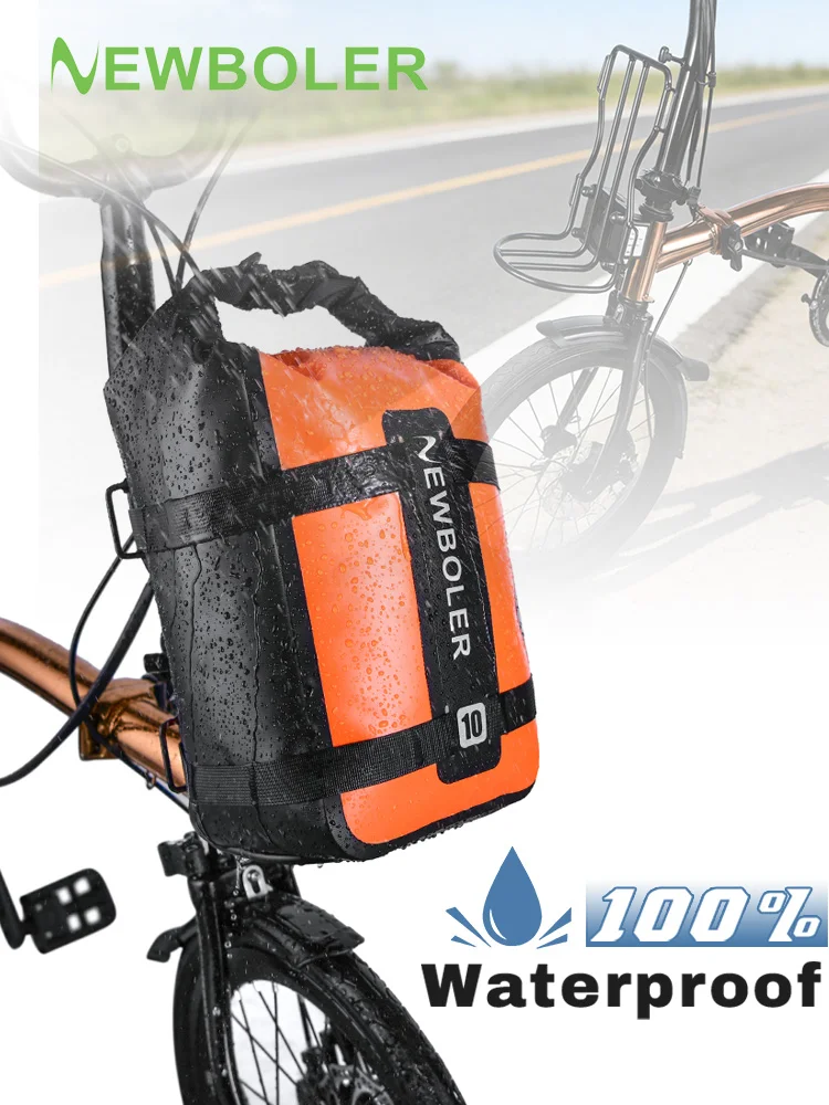 AliExpress NONE NEWBOLER Metal Front Rack for 10L Brompton Bike Bag Front Lightweight Shelf Luggage Rack Bicycle Accessories