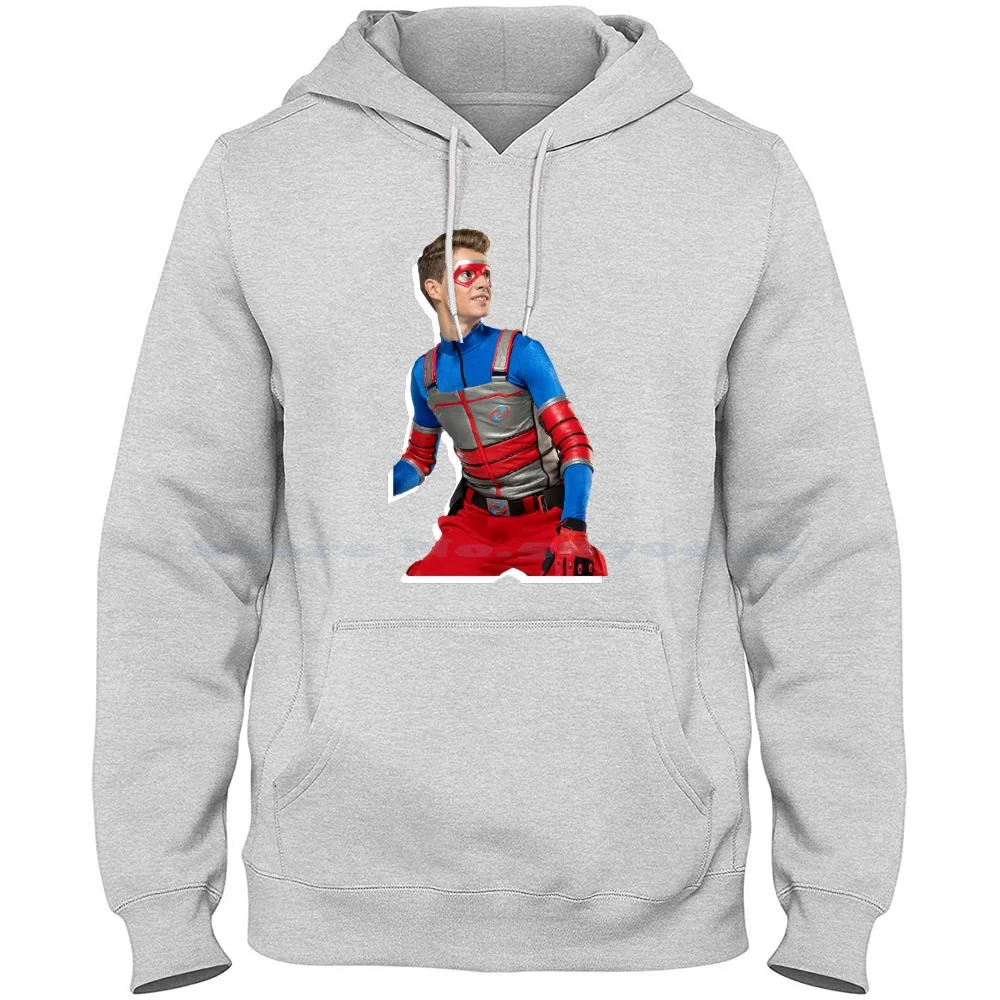 

Футболка с капюшоном из 100% чистого хлопка Kid Danger Action, красная, синяя, супергерой, вектор, Джейк, Норман