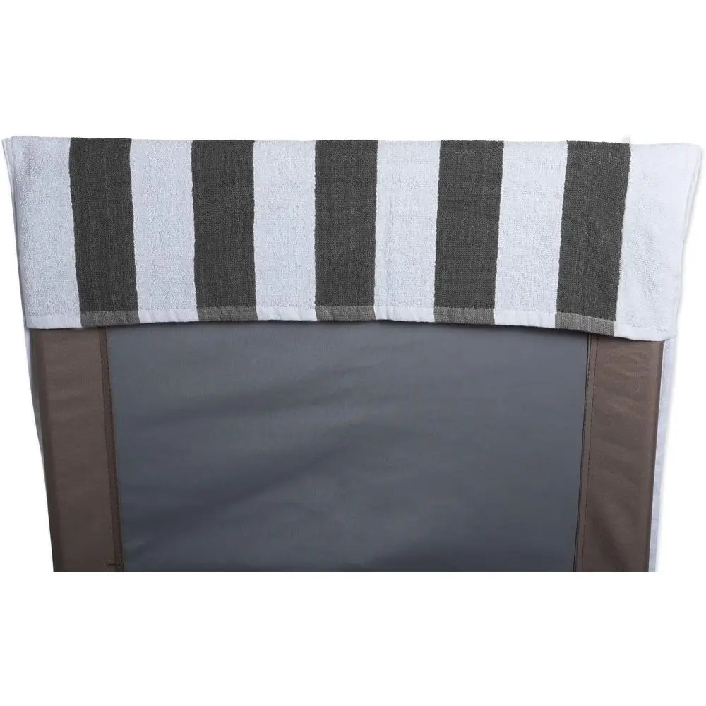 Beach Lounge Chair Cover with Tied Top, 26x82, Gray