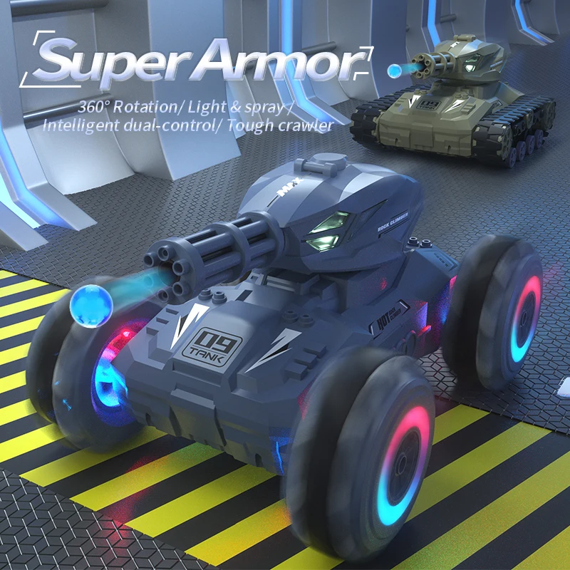 

JJRC Spray Q126 Super Mech RC Гусеничный Танк гоночный Дрифт крутое освещение Программирование часы Дистанционное управление автомобиль детские игрушки подарок для мальчиков