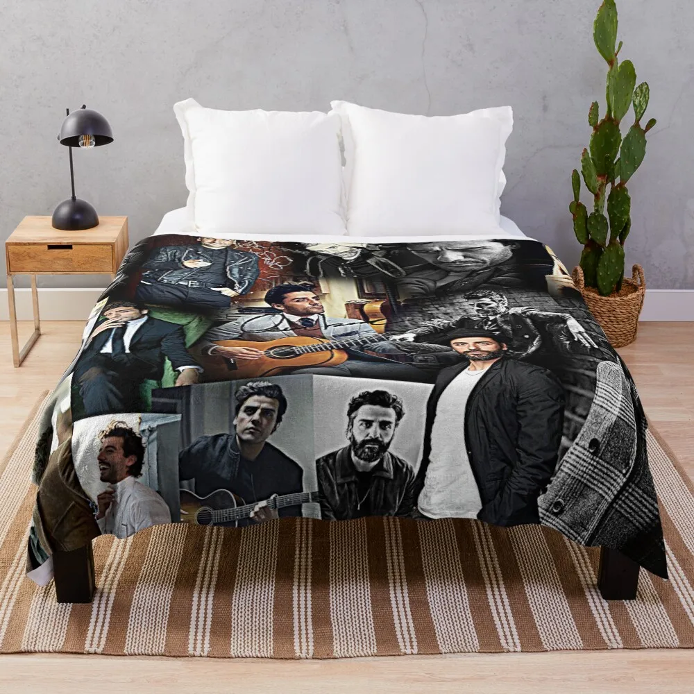 oscar isaac Throw Blanket Soft Solid Color Blanket for Couch Bed