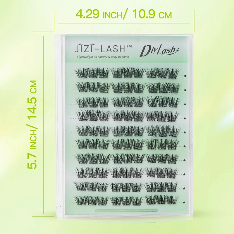 JIZI-LASH cils auto-adhésifs sans colle tournesol naturel faux Extension de cils bricolage cils grappe outils de maquillage