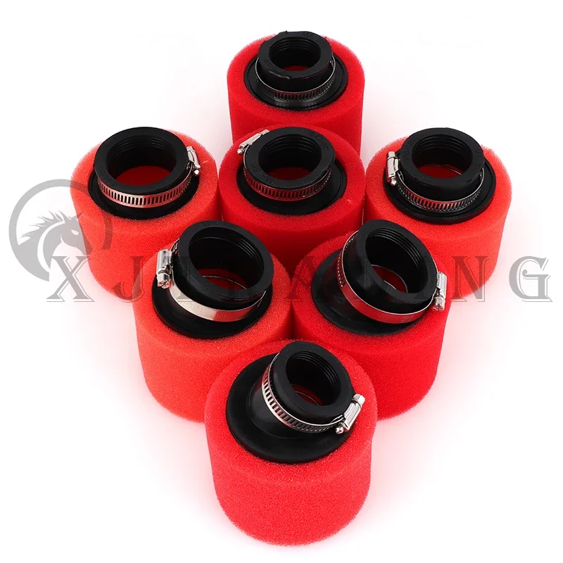 Motorcycle Scooter Dirt Pit Bike Moped Foam Air Filter Sponge Cleaner Bend Elbow Neck Parts 35mm-60mm Size Options Available