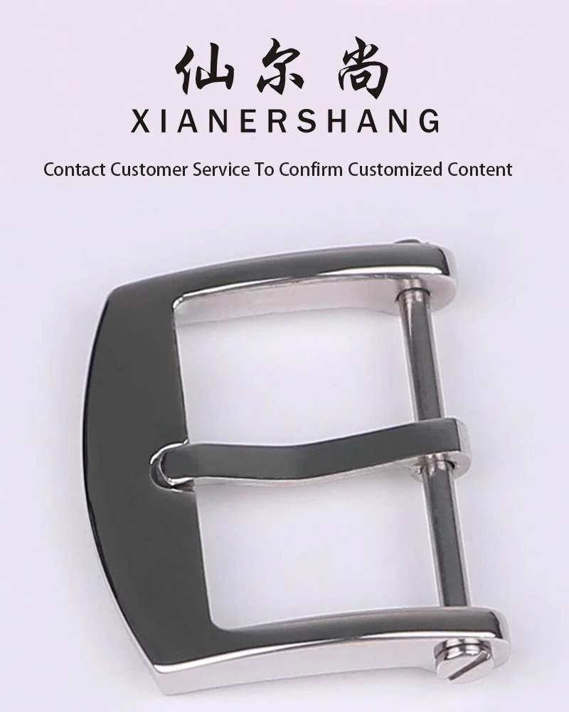 XIANERSHANG Custom B-reguet Watch Clasp 16MM 18MM Lead Screw Belt Buckle Stainless Steel Polishing Pin Buckle Watch Accessories