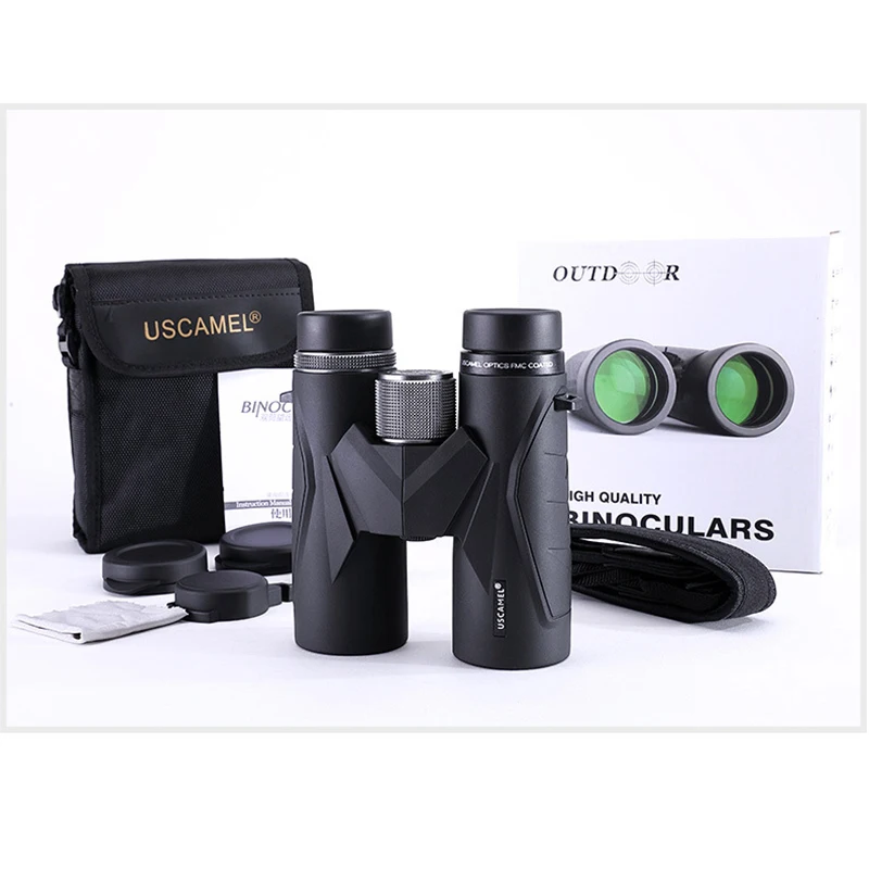 Powerful Binoculars Military HD 8x42 10x42 Binoculars Telescope BAK7 Eyepiece Cups Waterproof Nitrogen Zoom Optics for Hunting