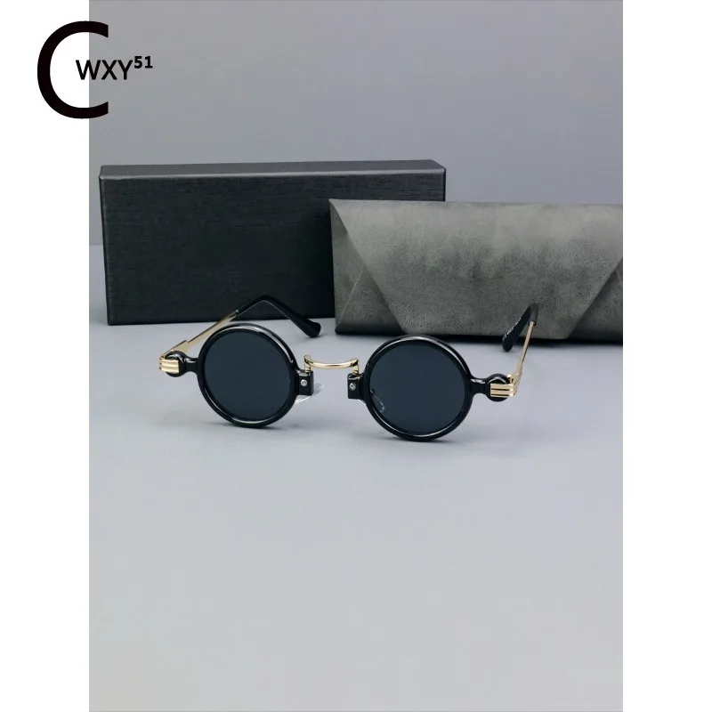 Fashion Avant-garde Round Frame Sunglasses Rock Dance Party Decoration Personality Sunglasses for Men and Women