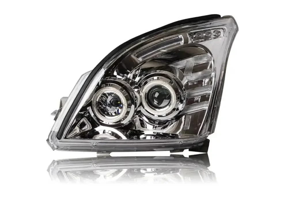 For Toyota land cruiser prado LC120 Headlight Assembly 03-09 Bado Retrofit LED Daytime Running Lights Lens Xenon Headlights