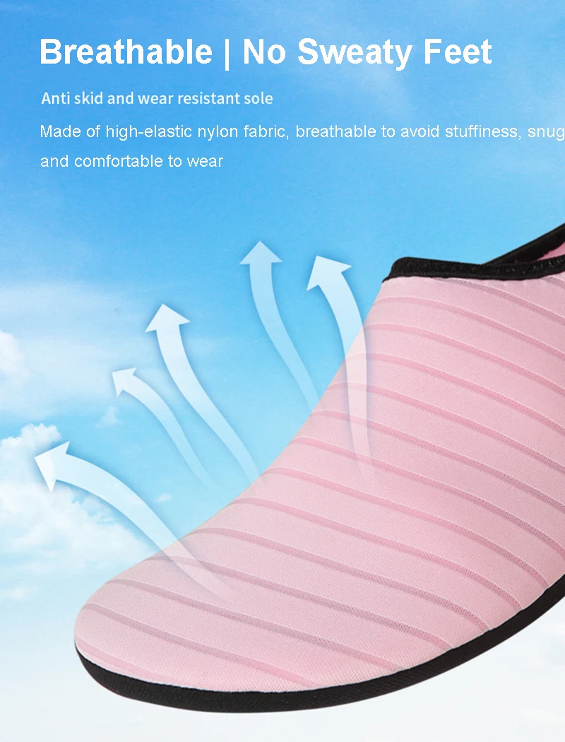 Unisex Wasserschuhe für Strand, Wassersport, Tauchen, Schnorcheln, Aqua-Sneaker mit Gummisohle, Rutschfest und Schnittresistent, für Fluss-Trekking – Detail 6