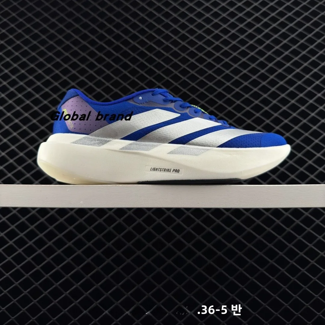 Zapatos Unisex Adizero Evo SL a cuadros amortiguador antideslizante resistente a la abrasión zapatos casuales bajos para correr zapatos para correr
